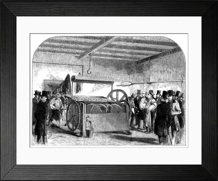 Framed Print : Experiments made with Stevens's Bread-making Machine at Marylebone Workhouse, 1858. Creator: Unknown Framed Print : Experiments made with Stevens's Bread-making Machine at Marylebone Workhouse, 1858. Creator: Unknown