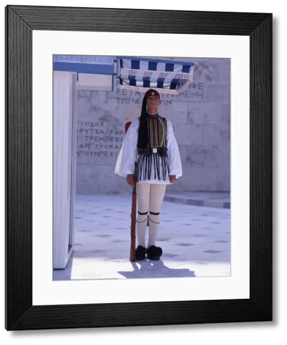 Framed Print : Parliament and Changing of the Guard, Athens, Greece, 2018. Creator: Ethel Davies Framed Print : Parliament and Changing of the Guard, Athens, Greece, 2018. Creator: Ethel Davies