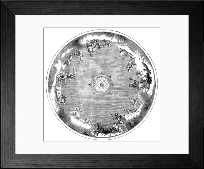 Framed Print : Ceiling of Astley's Theatre, 1858. Creator: Unknown Framed Print : Ceiling of Astley's Theatre, 1858. Creator: Unknown