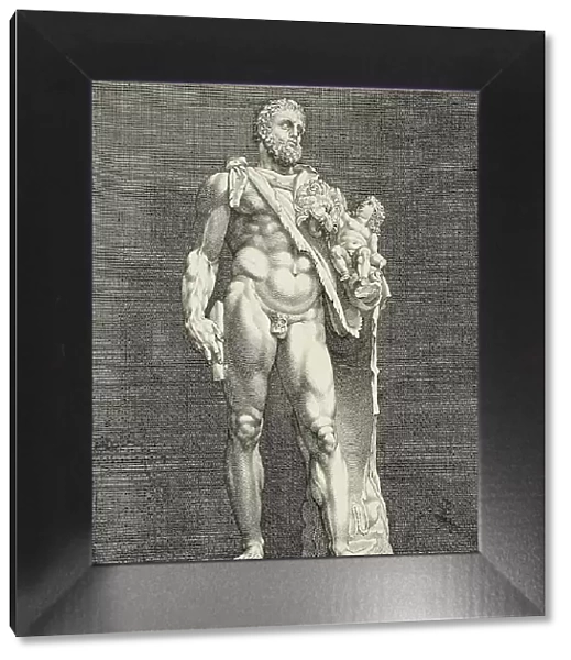 The Emperor Commodus...Hercules, 1591. Creator: Hendrik Goltzius