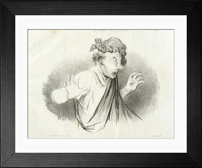 Framed Print : Pour qui sont ces Serpents... 1841. Creator: Honore Daumier Framed Print : Pour qui sont ces Serpents... 1841. Creator: Honore Daumier