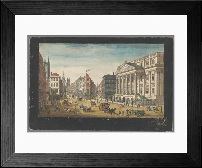 Framed Print : View of the Mansion House in London, 1751. Creator: Thomas Bowles Framed Print : View of the Mansion House in London, 1751. Creator: Thomas Bowles