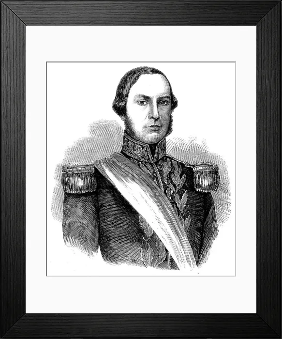 Framed Print : General Urquiza, President of the Argentine Republic, 1858. Creator: Unknown Framed Print : General Urquiza, President of the Argentine Republic, 1858. Creator: Unknown