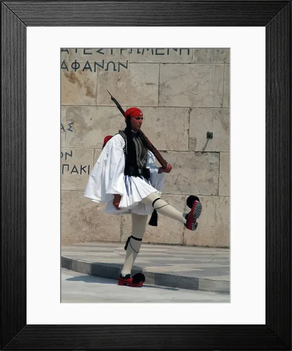 Framed Print : Parliament and Changing of the Guard, Athens, Greece, 2003. Creator: Ethel Davies Framed Print : Parliament and Changing of the Guard, Athens, Greece, 2003. Creator: Ethel Davies