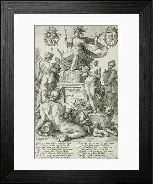 Framed Print : Roma, 1586. Creator: Hendrik Goltzius Framed Print : Roma, 1586. Creator: Hendrik Goltzius