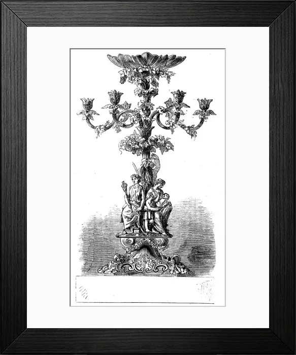 Framed Print : Testimonial presented on Wednesday last to Alderman and Mrs. Finnis, 1858. Creator: Unknown Framed Print : Testimonial presented on Wednesday last to Alderman and Mrs. Finnis, 1858. Creator: Unknown