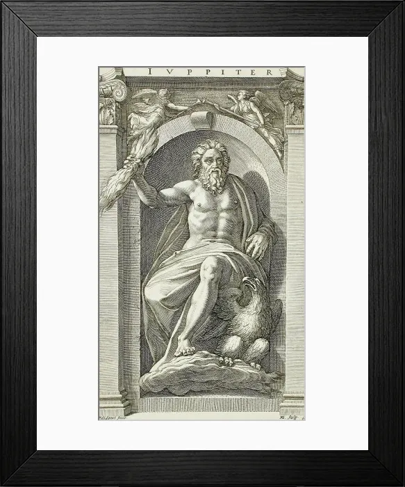 Framed Print : Jupiter, 1592. Creator: Hendrik Goltzius Framed Print : Jupiter, 1592. Creator: Hendrik Goltzius