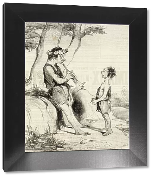 Les Bergers de Virgile, 1842. Creator: Honore Daumier