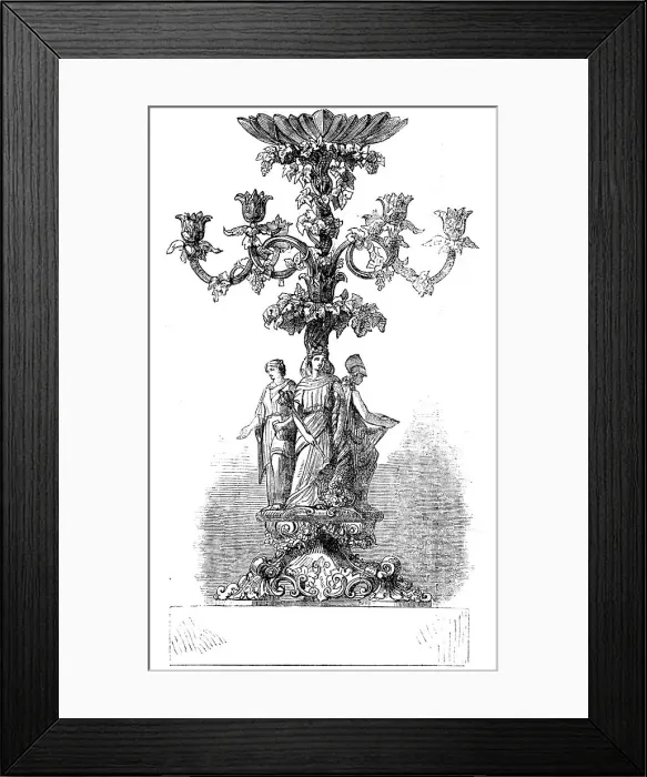 Framed Print : Testimonial presented on Wednesday last to Alderman and Mrs. Finnis, 1858. Creator: Unknown Framed Print : Testimonial presented on Wednesday last to Alderman and Mrs. Finnis, 1858. Creator: Unknown