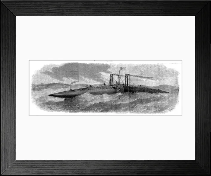 Framed Print : The Winans Ocean Steamer as she will appear at sea, 1858. Creator: Smyth Framed Print : The Winans Ocean Steamer as she will appear at sea, 1858. Creator: Smyth