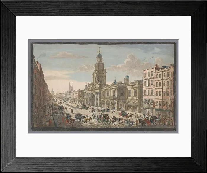Framed Print : View of the Royal Exchange, London, 1751. Creator: Thomas Bowles Framed Print : View of the Royal Exchange, London, 1751. Creator: Thomas Bowles