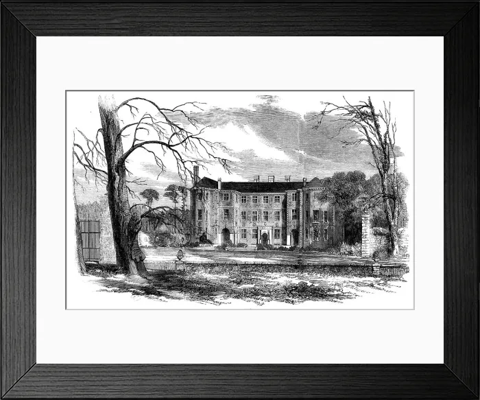 Framed Print : Ham House, in Surrey, 1858. Creator: Unknown Framed Print : Ham House, in Surrey, 1858. Creator: Unknown