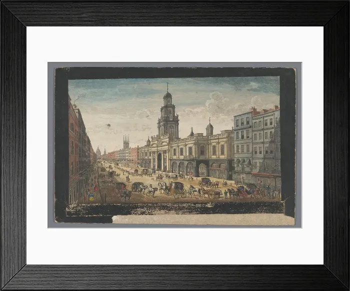 Framed Print : View of the Royal Exchange, London, 1751. Creator: Thomas Bowles Framed Print : View of the Royal Exchange, London, 1751. Creator: Thomas Bowles