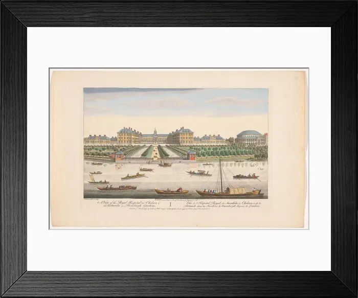 Framed Print : View of the Royal Hospital Chelsea and the Rotunda in London's Ranelagh Gardens, 1751. Creator: Thomas Bowles Framed Print : View of the Royal Hospital Chelsea and the Rotunda in London's Ranelagh Gardens, 1751. Creator: Thomas Bowles