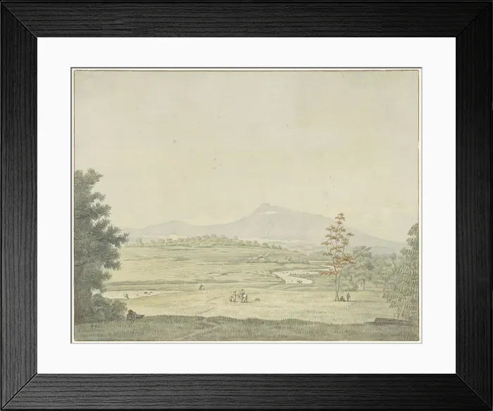Framed Print : Landscape on Java, 1830. Creator: Pieter van Oort Hzn Framed Print : Landscape on Java, 1830. Creator: Pieter van Oort Hzn