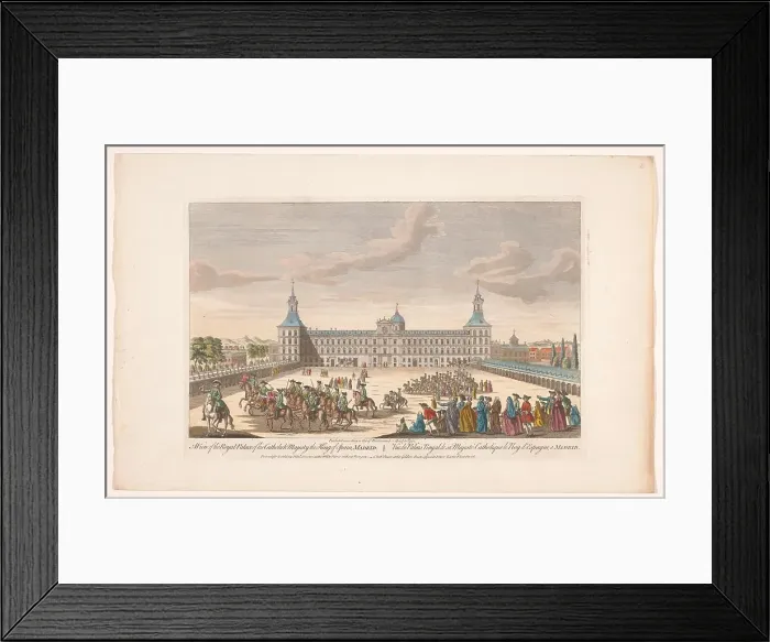 Framed Print : View of the Royal Palace in Madrid, 1752. Creator: Unknown Framed Print : View of the Royal Palace in Madrid, 1752. Creator: Unknown