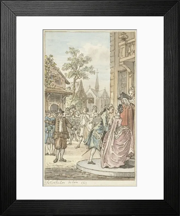 Framed Print : Lucas and Clarisse, 1769. Creator: Reinier Vinkeles Framed Print : Lucas and Clarisse, 1769. Creator: Reinier Vinkeles