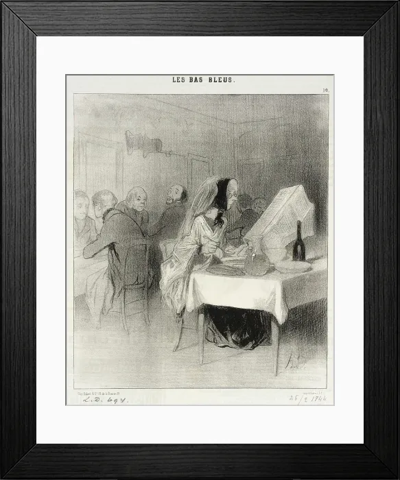 Framed Print : Allons!...on n'a pas encore rendu compte de mon roman... 1844. Creator: Honore Daumier Framed Print : Allons!...on n'a pas encore rendu compte de mon roman... 1844. Creator: Honore Daumier