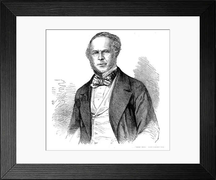 Framed Print : Captain Huish, Late General Manager of the North-Western Railway, 1858. Creator: Unknown Framed Print : Captain Huish, Late General Manager of the North-Western Railway, 1858. Creator: Unknown