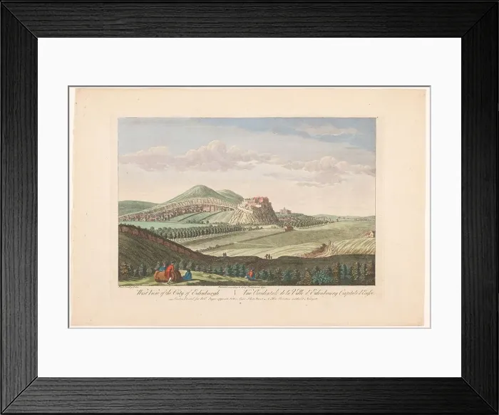 Framed Print : West view of the city of Edinburgh, Scotland, 1753. Creator: Paul Sandby Framed Print : West view of the city of Edinburgh, Scotland, 1753. Creator: Paul Sandby