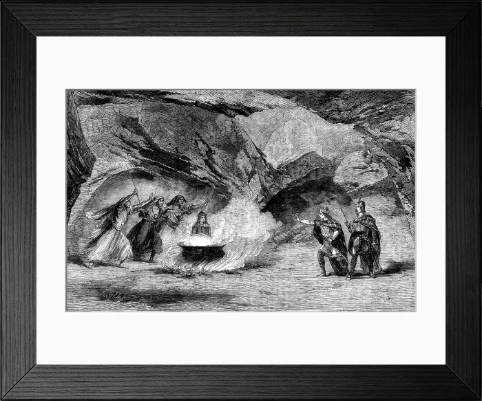 Framed Print : Scene from Macbeth, at the Princess Theatre, 1858. Creator: Smyth. Scene from Macbeth, at the Princess Theatre, 1858. Creator: Smyth Framed Print : Scene from Macbeth, at the Princess Theatre, 1858. Creator: Smyth. Scene from Macbeth, at the Princess Theatre, 1858. Creator: Smyth