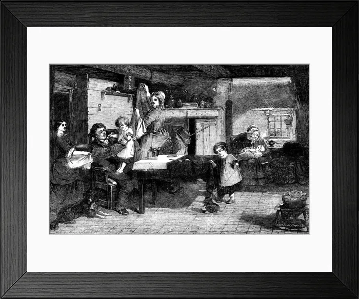 Framed Print : Home - painted by T. Faed - from the Flatou Collection, 1858. Creator: Harvey Orrin Smith. Home - painted by T. Faed - from the Flatou Collection, 1858. Creator: Harvey Orrin Smith Framed Print : Home - painted by T. Faed - from the Flatou Collection, 1858. Creator: Harvey Orrin Smith. Home - painted by T. Faed - from the Flatou Collection, 1858. Creator: Harvey Orrin Smith