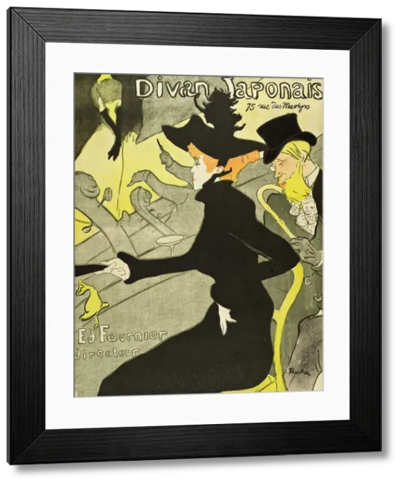 Framed Print : Divan Japonais, between 1892 and 1893. Creator: Henri de Toulouse-Lautrec Framed Print : Divan Japonais, between 1892 and 1893. Creator: Henri de Toulouse-Lautrec