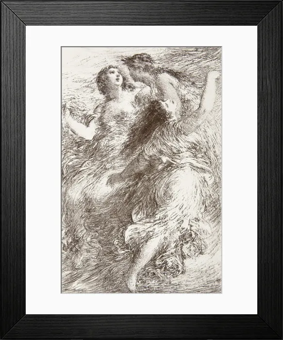 Framed Print : L'Or du Rhin, 1886. Creator: Henri Fantin-Latour Framed Print : L'Or du Rhin, 1886. Creator: Henri Fantin-Latour
