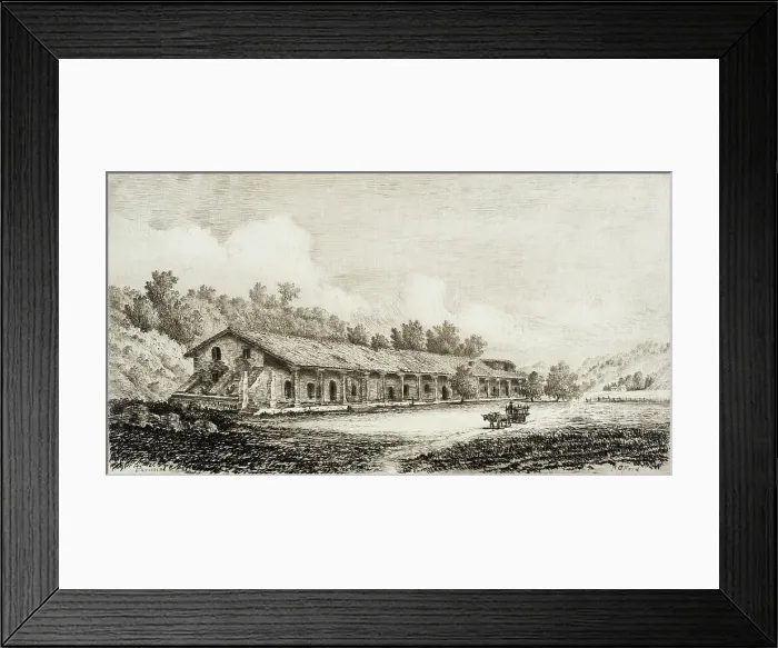 Framed Print : La Purissima Concepcion, published in 1883. Creator: Henry Chapman Ford Framed Print : La Purissima Concepcion, published in 1883. Creator: Henry Chapman Ford