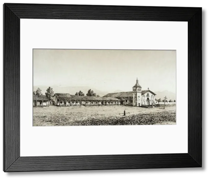 Framed Print : Santa Clara, published in 1883. Creator: Henry Chapman Ford Framed Print : Santa Clara, published in 1883. Creator: Henry Chapman Ford