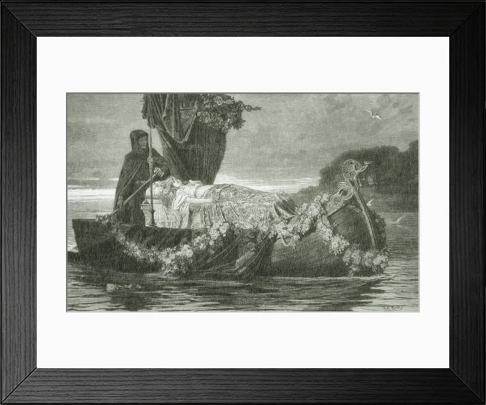 Framed Print : Elaine, 1897. Creator: Henry Wolf Framed Print : Elaine, 1897. Creator: Henry Wolf