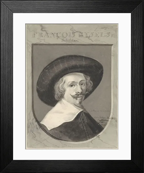 Framed Print : Portrait of Frans Gijsels, 1776. Creators: Frans Gijsels, Gerard van Nijmegen Framed Print : Portrait of Frans Gijsels, 1776. Creators: Frans Gijsels, Gerard van Nijmegen