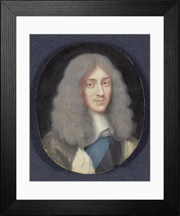 Framed Print : James II (1633-1701), later King of England, as a young man, 1656. Creator: Louis du Guernier Framed Print : James II (1633-1701), later King of England, as a young man, 1656. Creator: Louis du Guernier