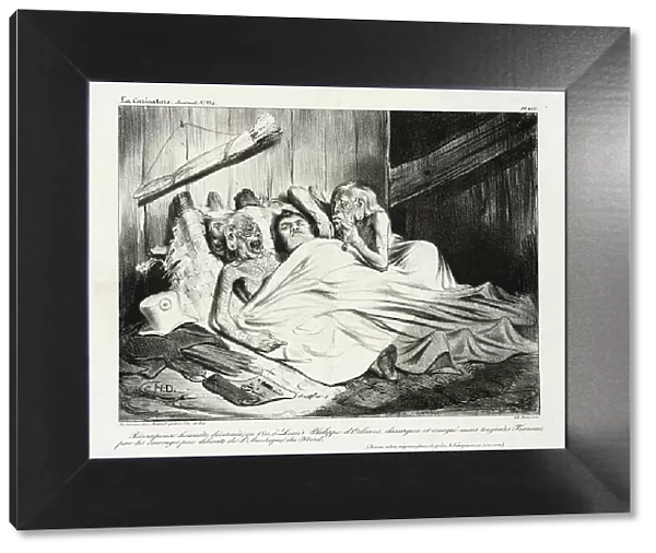 Récompense honnête, décernée...à Louis-Philippe, 1835. Creator: Honore Daumier