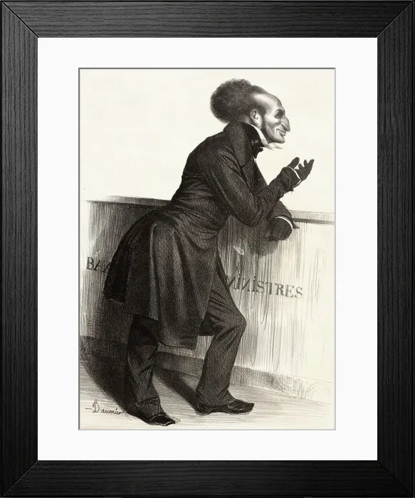 Framed Print : Mr. Joliv... 1833. Creator: Honore Daumier Framed Print : Mr. Joliv... 1833. Creator: Honore Daumier