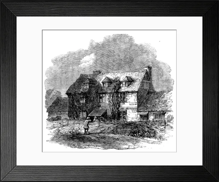 Framed Print : Swift's Cottage, Moor Park, Surrey - from a photograph by Mr. Liddiard, of Farnham, 1858. Creator: Unknown Framed Print : Swift's Cottage, Moor Park, Surrey - from a photograph by Mr. Liddiard, of Farnham, 1858. Creator: Unknown