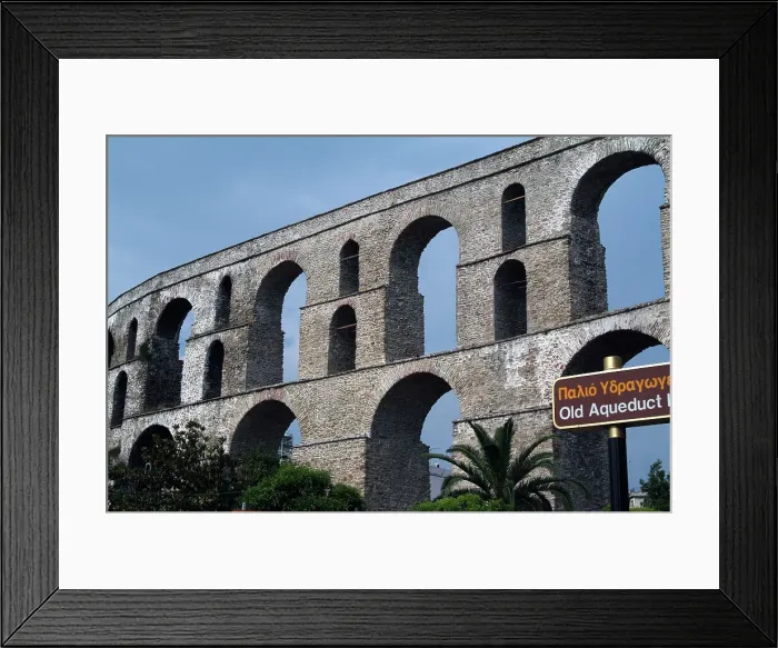 Framed Print : Medieval Aqueduct, Kavala, Greece, 2003. Creator: Ethel Davies Framed Print : Medieval Aqueduct, Kavala, Greece, 2003. Creator: Ethel Davies