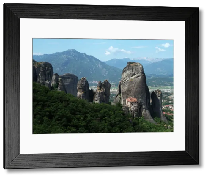 Framed Print : Meteora, Greece, 2003. Creator: Ethel Davies Framed Print : Meteora, Greece, 2003. Creator: Ethel Davies