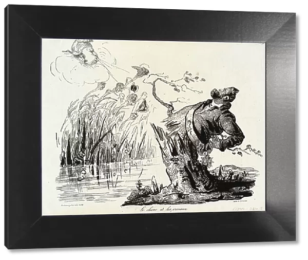 Le chêne et les roseaux, 1834. Creator: Honore Daumier