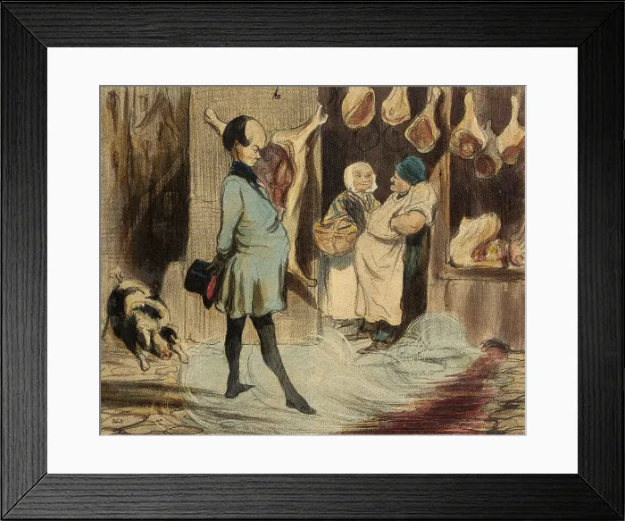 Framed Print : Impressions de voyage d'un grand poète, 1842. Creator: Honore Daumier Framed Print : Impressions de voyage d'un grand poète, 1842. Creator: Honore Daumier