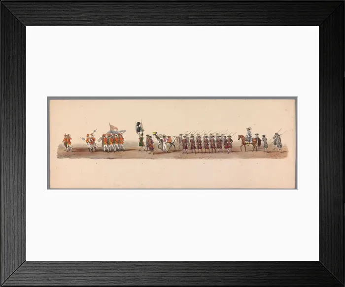Framed Print : Historical parade at the second centenary of the Utrecht University, 1836 (plate 3), 1837. Creator: Victor Adam Framed Print : Historical parade at the second centenary of the Utrecht University, 1836 (plate 3), 1837. Creator: Victor Adam