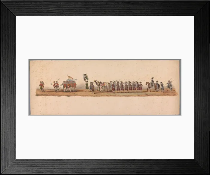 Framed Print : Historical parade at the second centenary of the Utrecht University, 1836 (plate 3), 1837. Creator: Victor Adam Framed Print : Historical parade at the second centenary of the Utrecht University, 1836 (plate 3), 1837. Creator: Victor Adam