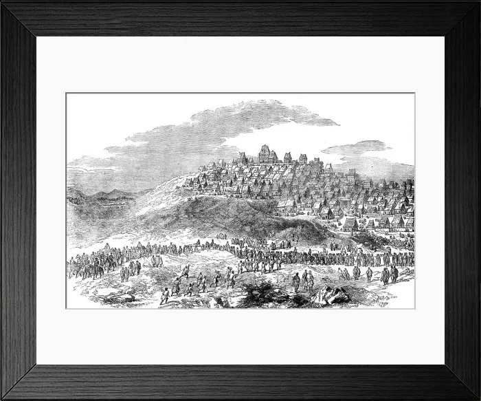 Framed Print : Sketches from Madagascar - Antananarivo, the Capital of Madagascar... 1858. Creator: Josiah Wood Whymper Framed Print : Sketches from Madagascar - Antananarivo, the Capital of Madagascar... 1858. Creator: Josiah Wood Whymper