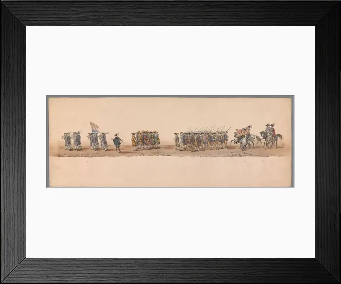 Framed Print : Historical parade at the second centenary of the Utrecht University, 1836 (plate 4), 1837. Creator: Victor Adam Framed Print : Historical parade at the second centenary of the Utrecht University, 1836 (plate 4), 1837. Creator: Victor Adam