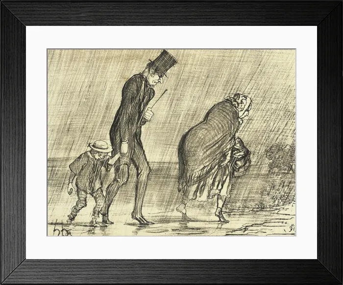 Framed Print : Une partie de campagne pendant le joli mois de mai.. 1856. Creator: Honore Daumier Framed Print : Une partie de campagne pendant le joli mois de mai.. 1856. Creator: Honore Daumier