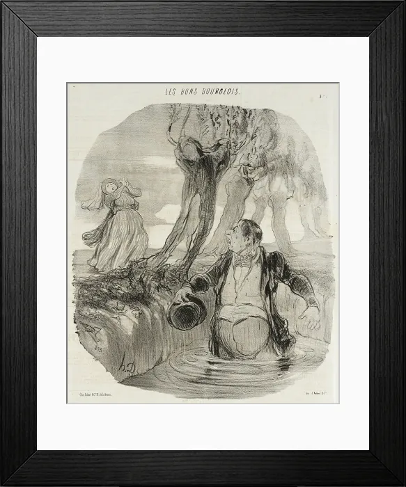 Framed Print : Tiens Dorothée...voilà ou m'a conduit... 1846. Creator: Honore Daumier Framed Print : Tiens Dorothée...voilà ou m'a conduit... 1846. Creator: Honore Daumier