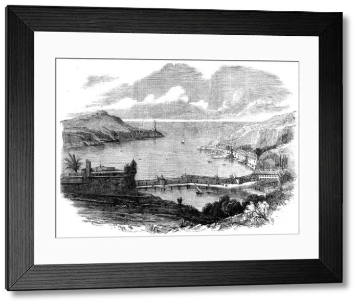 Framed Print : Villafranca - from a sketch by Leclerc, 1858. Creator: Unknown Framed Print : Villafranca - from a sketch by Leclerc, 1858. Creator: Unknown
