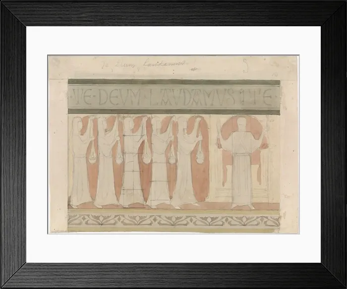 Framed Print : The five wise virgins, c. 1869-c. 1925. Creator: Antoon Derkinderen Framed Print : The five wise virgins, c. 1869-c. 1925. Creator: Antoon Derkinderen