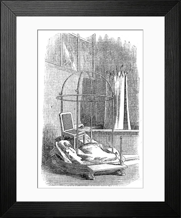 Framed Print : The Metropolitian Baths - the Vapour Bath, 1858. Creator: Unknown Framed Print : The Metropolitian Baths - the Vapour Bath, 1858. Creator: Unknown
