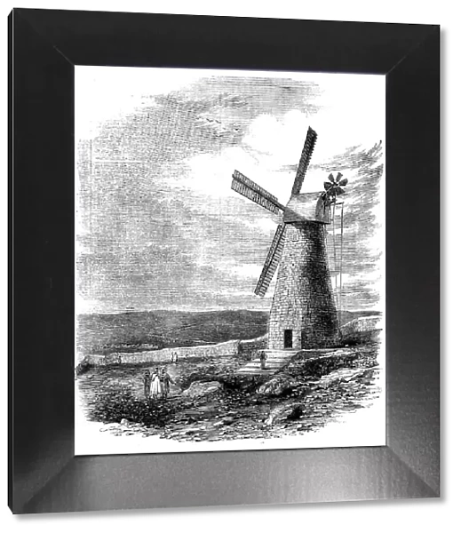 The First Windmill at Jerusalem, 1858. Creator: Unknown